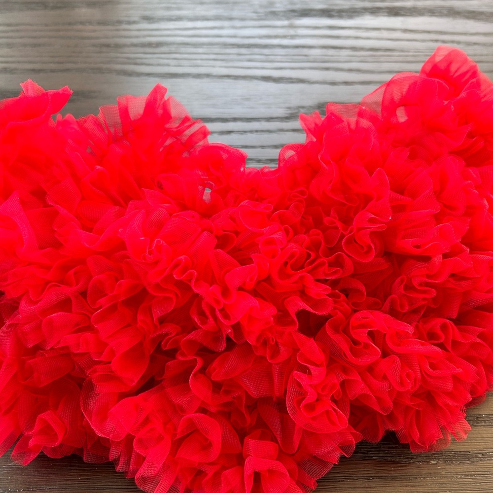 Cherokee Red Infant Ruffle Tulle Tutu Skirt - Picture 4 of 7